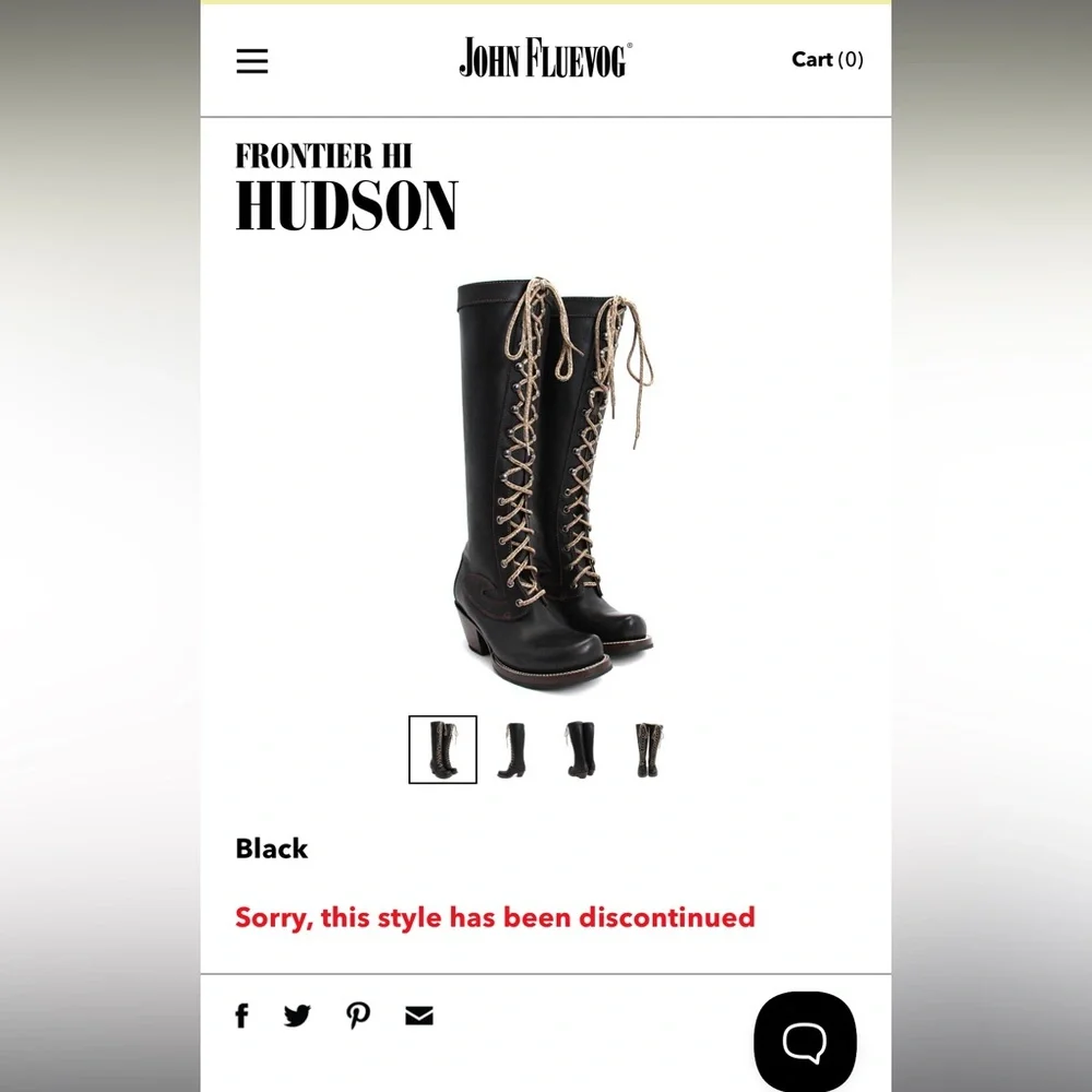 John Fluevog Frontier High Lace Up Boots 8 - Picture 5 of 11